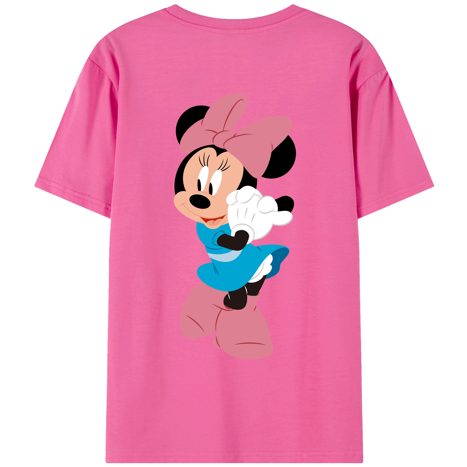 （画像用） ミッキーマウス Mickey Mouse レディース半袖Tシャツ(バックプリント)